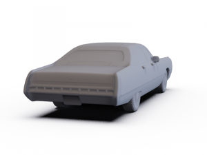 Chrysler Imperial LeBaron Hardtop 1971 PRE-SUPPORTED 3D Model