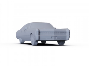 Chrysler Imperial LeBaron Hardtop 1971 PRE-SUPPORTED 3D Model