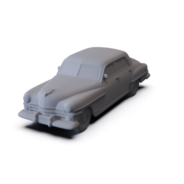 Chrysler New Yorker Sedan 1950 PRE-SUPPORTED 3D Model .c4d .max .obj .3ds .fbx .stl .blend 