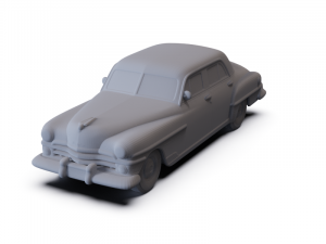 Chrysler New Yorker Sedan 1950 PRE-SUPPORTED 3D Model