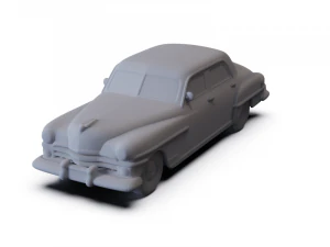 Chrysler New Yorker Sedan 1950 PRE-SUPPORTED 3D Model