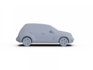 Chrysler PT Cruiser Hatchback 2007 PRE-SUPPORTED 3D-Modell
