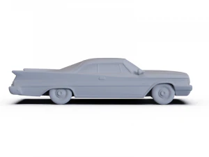 Chrysler Saratoga Coupe 1960 PRE-SUPPORTED 3D Model