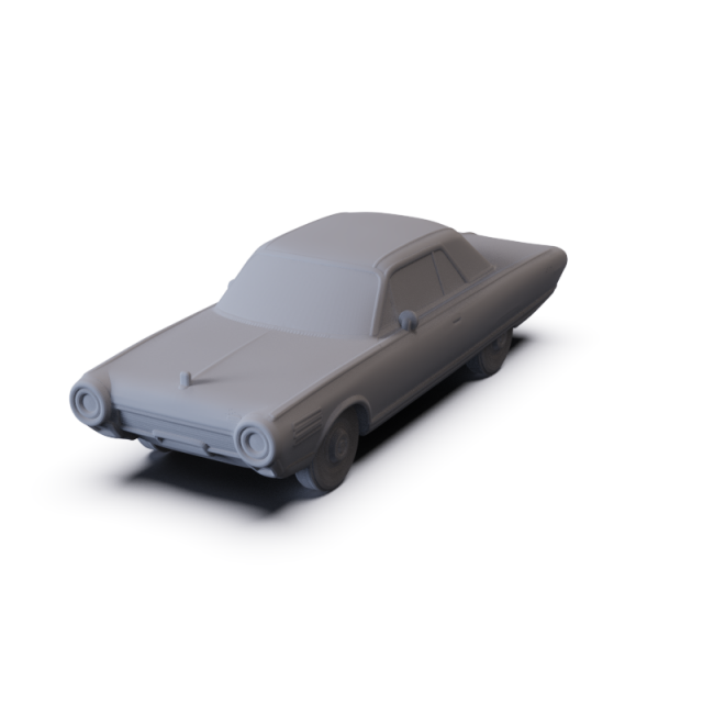 Chrysler Turbine 1963 PRE-SUPPORTED Modello 3D .c4d .max .obj .3ds .fbx .stl .blend 