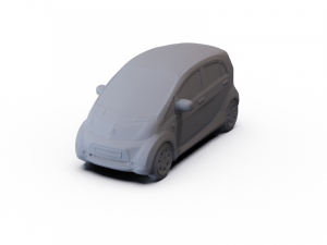 Citroen C-zero 2011 PRE-SUPPORTED 3D Model