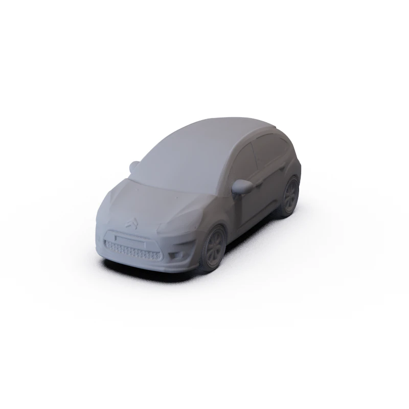 Citroen C3 2010 PRE-SUPPORTED 3D Model .c4d .max .obj .3ds .fbx .stl .blend 