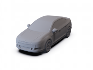 Citroen C5 Saloon 2009 PRE-SUPPORTED 3D Model