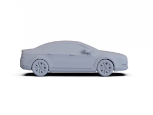 Citroen C5 Saloon 2009 PRE-SUPPORTED 3D Model