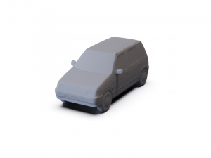Daewoo Tico 1993 PRE-SUPPORTED 3D Model
