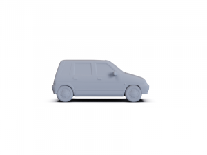 Daewoo Tico 1993 PRE-SUPPORTED 3D Model