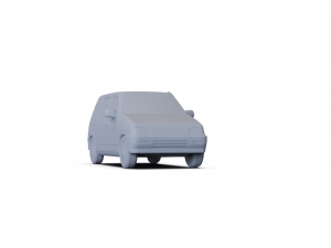 Daewoo Tico 1993 PRE-SUPPORTED 3D Model