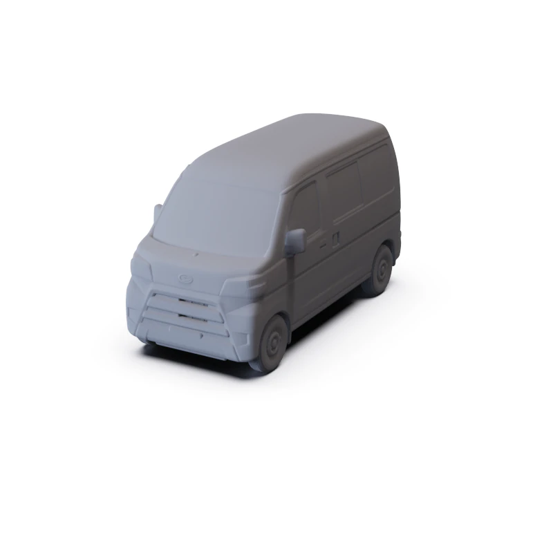 Daihatsu Hijet Cargo 2017 PRE-SUPPORTED 3D Model .c4d .max .obj .3ds .fbx .stl .blend 