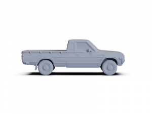 Datsun 620 KingCab 1977 PRE-SUPPORTED 3D Model