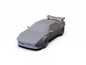 De-Tomaso Pantera GT5S 1984 PRE-SUPPORTED Model 3D