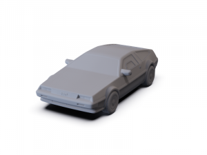 DeLorean DMC-12 1981 PRE-SUPPORTED 3D मॉडल