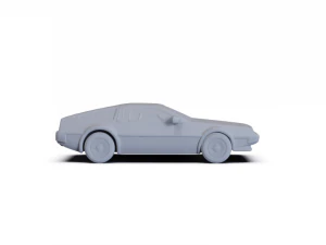DeLorean DMC-12 1981 PRE-SUPPORTED 3D Model