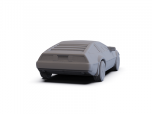 DeLorean DMC-12 1981 PRE-SUPPORTED 3D Model