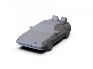 DeLorean DMC-12 BTTF II 1981 PRE-SUPPORTED 3D Model