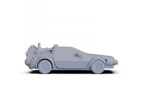DeLorean DMC-12 BTTF II 1981 PRE-SUPPORTED 3D 모델