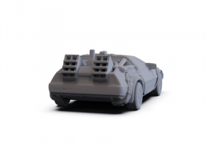 DeLorean DMC-12 BTTF II 1981 PRE-SUPPORTED 3D 모델
