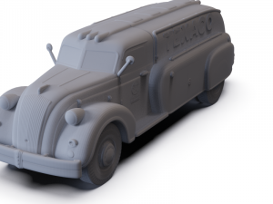 Dodge Airflow Tank Truck 1938 PRE-SUPPORTED 3D Model