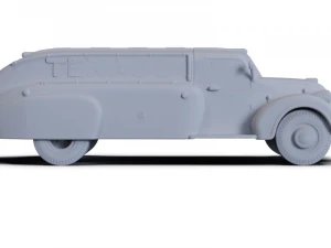 Dodge Airflow Tank Truck 1938 PRE-SUPPORTED 3D Model