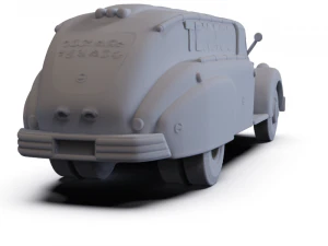 Dodge Airflow Tank Truck 1938 PRE-SUPPORTED 3D Model