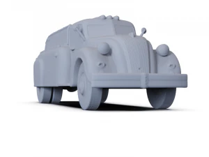 Dodge Airflow Tank Truck 1938 PRE-SUPPORTED 3D Model