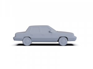 Dodge Aries K Sedan 1988 PRE-SUPPORTED Modelo 3D