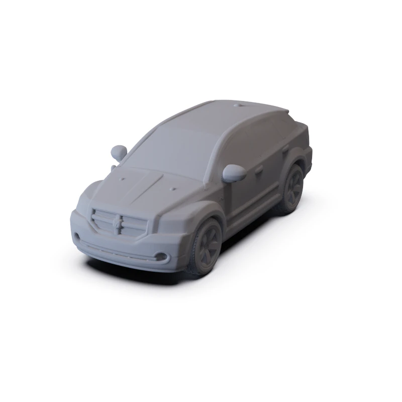 Dodge Caliber 2010 PRE-SUPPORTED 3D Model .c4d .max .obj .3ds .fbx .stl .blend 
