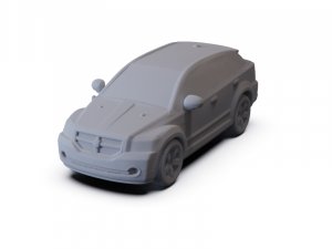 Dodge Caliber 2010 PRE-SUPPORTED 3D Model