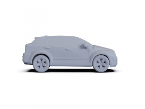 Dodge Caliber 2010 PRE-SUPPORTED Modello 3D