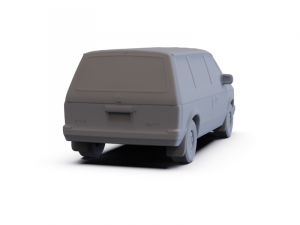 Dodge Caravan 1984 PRE-SUPPORTED Modello 3D