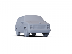 Dodge Caravan 1984 PRE-SUPPORTED Modello 3D