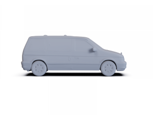 Dodge Caravan 1990 PRE-SUPPORTED Modelo 3D