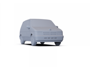 Dodge Caravan 1990 PRE-SUPPORTED Modelo 3D