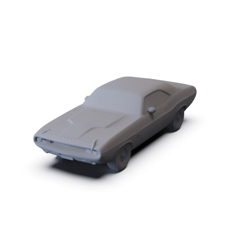Dodge Challenger 1970 PRE-SUPPORTED 3D Model .c4d .max .obj .3ds .fbx .stl .blend 