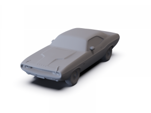 Dodge Challenger 1970 PRE-SUPPORTED 3D 모델