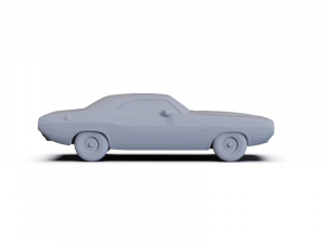 Dodge Challenger 1970 PRE-SUPPORTED 3D Модель