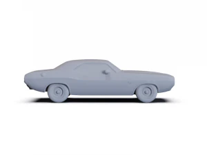 Dodge Challenger 1970 PRE-SUPPORTED 3D Model