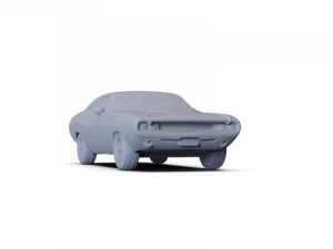 Dodge Challenger 1970 PRE-SUPPORTED 3D Model