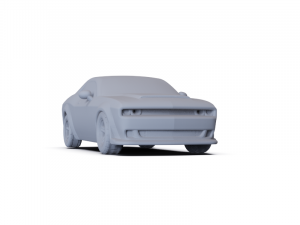 Dodge Challenger SRT Demon 2018 PRE-SUPPORTED Modelo 3D