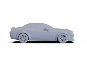 Dodge Challenger SRT Hellcat WideBody 2018 PRE-SUPPORTED Modello 3D