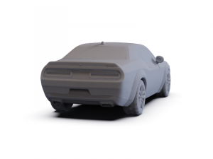 Dodge Challenger SRT Hellcat WideBody 2018 PRE-SUPPORTED Modello 3D