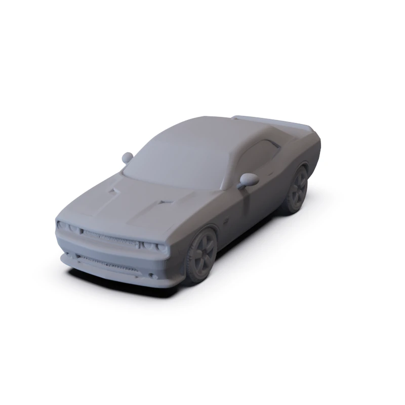 Dodge Challenger SRT8 2011 PRE-SUPPORTED 3D Model .c4d .max .obj .3ds .fbx .stl .blend 
