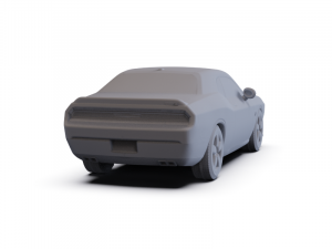 Dodge Challenger SRT8 2011 PRE-SUPPORTED 3D Модель