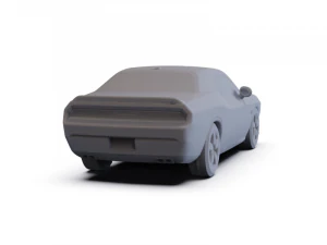 Dodge Challenger SRT8 2011 PRE-SUPPORTED 3D Model