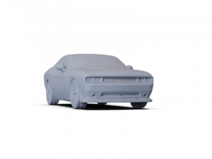 Dodge Challenger SRT8 2011 PRE-SUPPORTED 3D Модель
