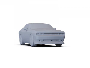 Dodge Challenger SRT8 2011 PRE-SUPPORTED 3D Model