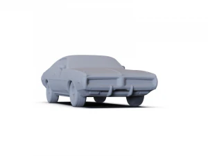 Dodge Charger 1972 PRE-SUPPORTED 3D Model